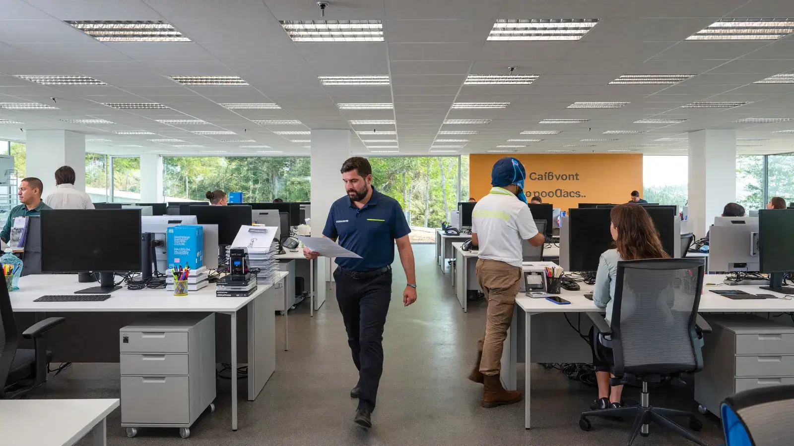 Empresa de servicios que superó los 100 trabajadores
